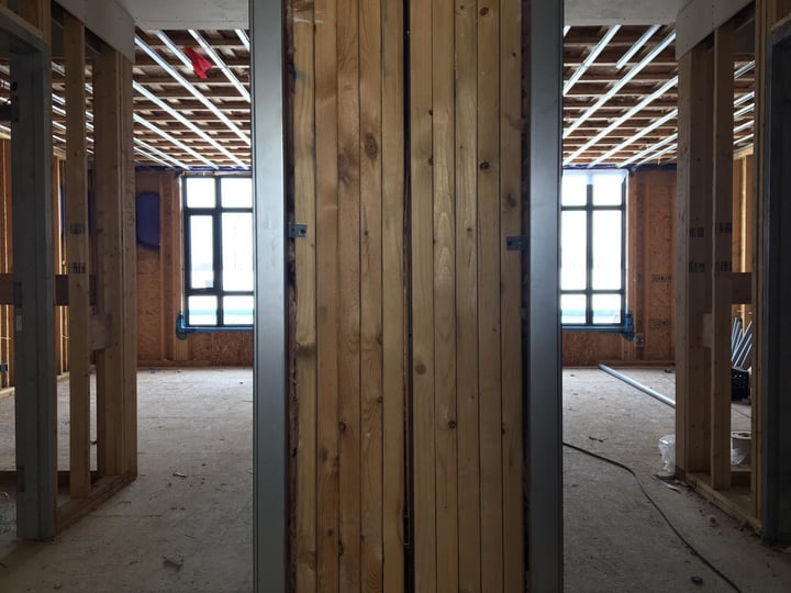 Wood panels in construction