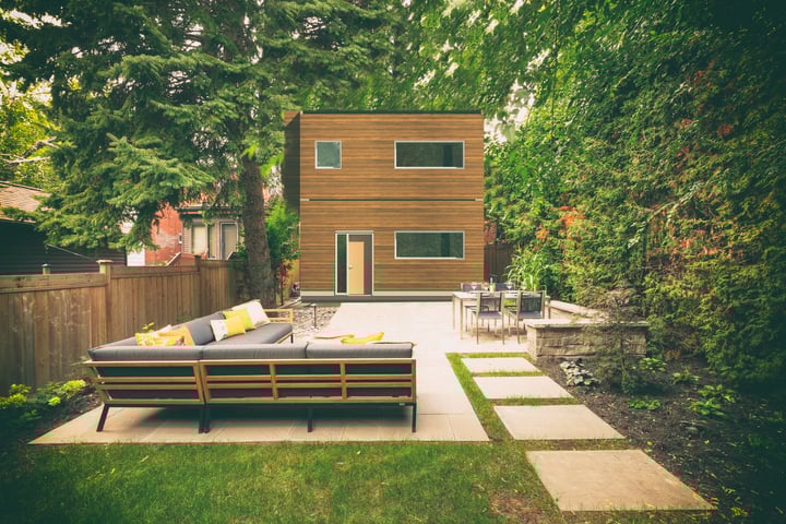 R-Hauz Two Storey Laneway Suite Backyard View
